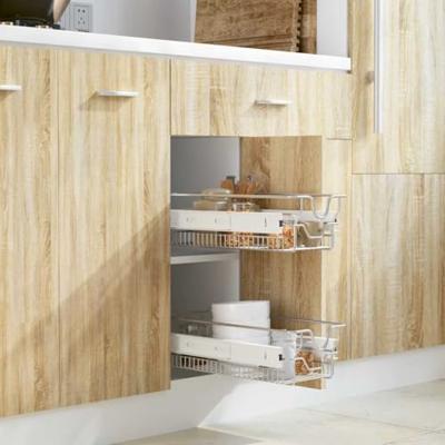 Uittrekbare draadmanden zilver 300 mm 2 st Uittrekbare draadmanden zilver 300 mm 2 st