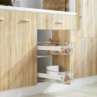 Uittrekbare draadmanden zilver 300 mm 2 st - thumbnail