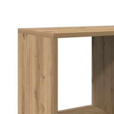 Boekenkast 102x29x143 cm bewerkt hout artisanaal eikenkleur