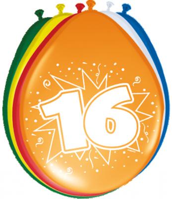 Ballonnen &apos;16&apos; (8 st)