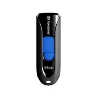 Transcend JetFlash® 790 USB-stick 128 GB Zwart, Blauw TS128GJF790K USB-A 3.1 Gen 1 - thumbnail