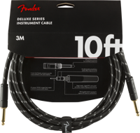 Fender Instrumentkabel Deluxe Black Tweed, Jack-Jack, 3m - thumbnail