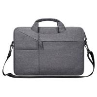 ST02S waterdichte scheurweerstand verborgen draagbare riem One-schouder handtas voor 14 1 inch laptops met koffer gordel (donkergrijs) - thumbnail