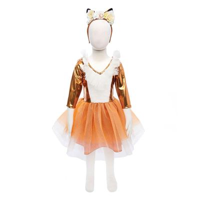 Great Pretenders Verkleedjurk en haarstuk vos, 3-4 jaar