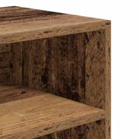 Boekenkast 60x30x71,5 cm bewerkt hout oud houtkleurig - thumbnail