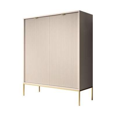Meubella Dressoir Navil 2 - Beige - 104 cm - Hoog
