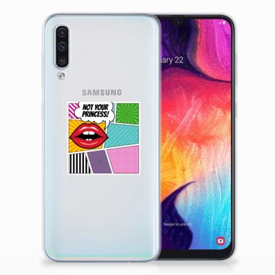 Samsung Galaxy A50 | Sillicone Back Cover | Popart Princess Samsung Galaxy A50 | Sillicone Back Cover | Popart Princess