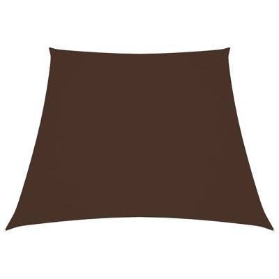 VidaXL Zonnescherm trapezium 3/4x3 m oxford stof bruin