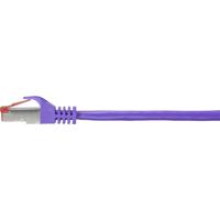 Renkforce RF-4724918 RJ45 Netwerkkabel, patchkabel CAT 6 S/FTP 1.00 m Violet Snagless, Vergulde steekcontacten, Vlambestendig 1 stuk(s) - thumbnail