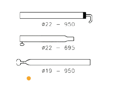 Campking Dakstang 170-250 cm, 22mm staal