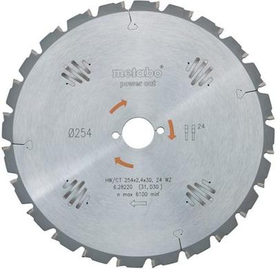 Metabo Accessoires cirkelzaagblad hw/ct ø 254x30, 24 wz - 628025000