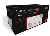 Complete toiletset Best Design Ore Metaal/Glas - thumbnail
