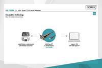 Digitus DA-70166 1m USB-C D-Sub Mannelijk Mannelijk Zwart USB-kabel - thumbnail