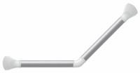 SecuCare wand bad/douche greep Alu wit hoek 45 gr - thumbnail