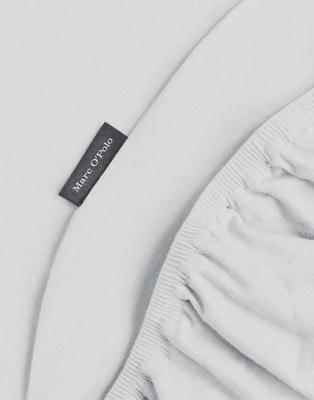 Marc O'Polo Premium Organic Jersey Hoeslaken Lichtgrijs