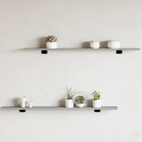 Wandschappen 4 st 100x10x1,5 cm bewerkt hout grijs sonoma eiken - thumbnail