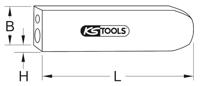 KS Tools 1292216 Niettrekker en hoofdmaker, gecombineerd, 8 mm (l x b) 140 mm x 40 mm - thumbnail