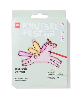 HEMA Glaslook verfset eenhoorn