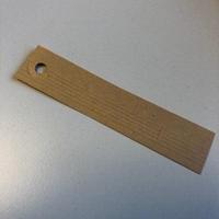 Label kraft onbedrukt 28x130mm 500 stuks - thumbnail