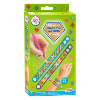 Grafix Diamond painting armbanden groen, 2st.