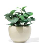 HEMA Bloempot ⌀12x14cm keramiek grijs (grijs) - thumbnail