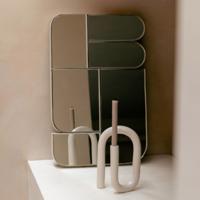 Zuiver Organische Spiegel 'Glamour' 70 x 45cm, kleur Beige - thumbnail