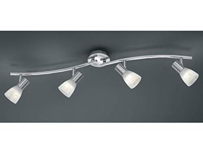 Trio Moderne plafondspotLevisto 4-lichts nikkel mat - 871010407