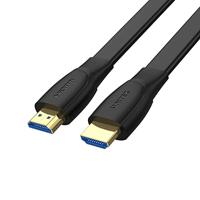 UNITEK HDMI CABLE 2.0 4K60HZ FLAT 5M C11063BK-5M - Kabel - Digital/Display/Video HDMI kabel 5 m HDMI Type A (Standaard) Zwart - thumbnail