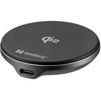 Sandberg 441-61 oplader voor mobiele apparatuur Universeel Aluminium, Zwart USB Draadloos opladen Bi - thumbnail