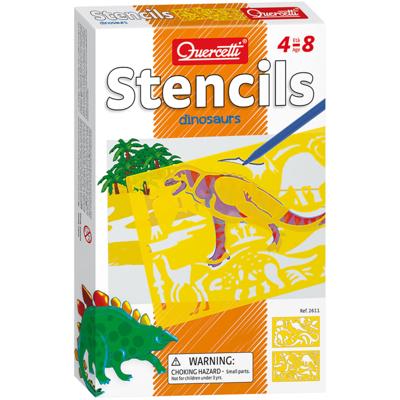 Quercetti Sagome dinosauriërs tekensjablonen 6-delig