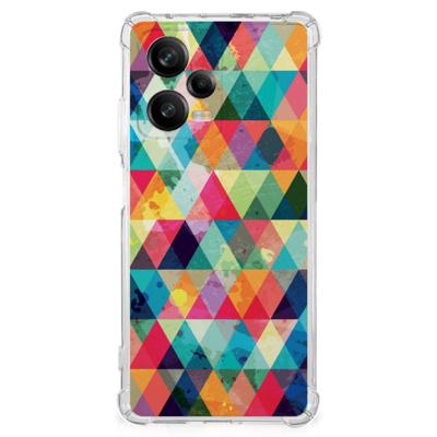 Xiaomi Redmi Note 12 Pro Plus Doorzichtige Silicone Hoesje Geruit Xiaomi Redmi Note 12 Pro Plus Doorzichtige Silicone Hoesje Geruit