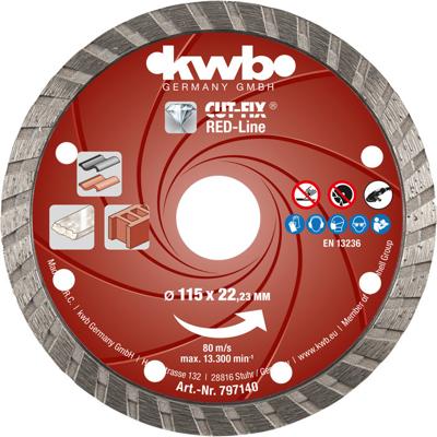 Diamantschijf cutfix red 115x22 mm KWB - Kwb Diamantschijf cutfix red 115x22 mm KWB - Kwb