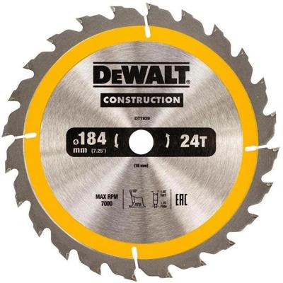 DeWalt Accessoires Cirkelzaagblad 184x16x24t, positief 16°, kerf 1,8mm - DT1939-QZ