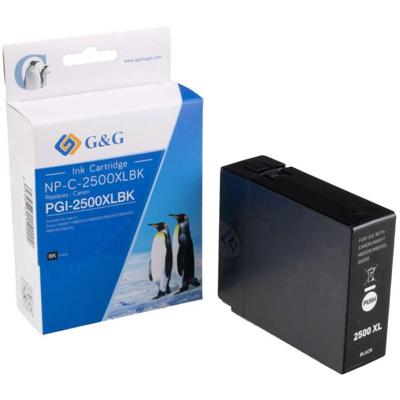 G&G Inktcartridge vervangt Canon PGI-2500BK XL Compatibel Zwart NP-C-2500XLBK/C 1C2500B