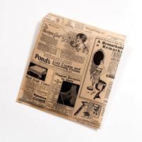 Hamburger zakje 17 x 18 cm vetvrij krant papier BIO (1000 stuks) - thumbnail