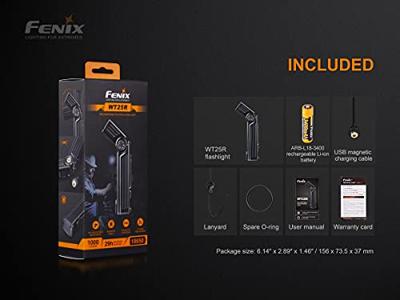 Fenix Light WT25R Zaklamp werkt op een accu LED 1000 lm 137 g