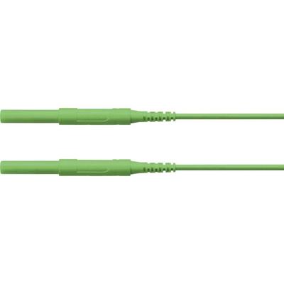 Schützinger Veiligheidsmeetsnoer Stekker 4 mm Stekker 4 mm 200.00 cm Groen 1 stuk(s)