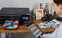 Epson EcoTank ET-8550 Multifunctionele printer Inkjet Kleur A4, A3 Printen, scannen, kopiëren Duplex, Inktbijvulsysteem, LAN, USB, WiFi - thumbnail