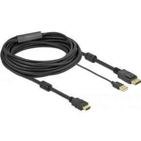 Delock 85967 HDMI naar DisplayPort kabel 4K 30 Hz 7 m