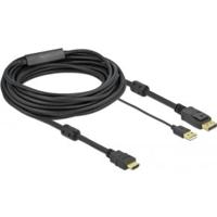 Delock 85967 HDMI naar DisplayPort kabel 4K 30 Hz 7 m - thumbnail