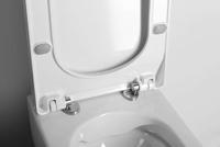 Closetzitting Boss & Wessing Flat Inox Scharnieren en Softclose Wit Boss & Wessing - thumbnail