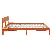 Bedframe met nachttafels met hoofdeinde Wasbruin 180 x 200 cm - thumbnail
