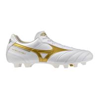 Mizuno Morelia II Pro Gras / Kunstgras Voetbalschoenen (MG) Wit Goud Zilver - thumbnail
