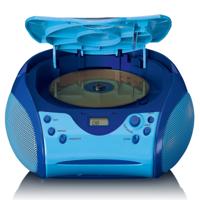 Lenco Boombox met CD-speler FM-radio en stickers Blauw - SCD-24BU KIDS - thumbnail