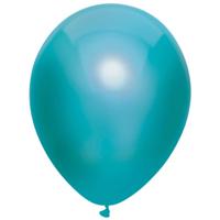 Metallic Ballonnen Teal 30cm - 10 stuks - thumbnail