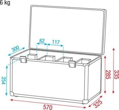 DAP Value Line Flightcase voor 4x Club par