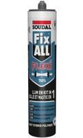 Soudal fix - all flexi | lijm- en voegkit | wit | 290 ml - 105029 - thumbnail