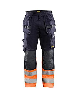 Blåkläder Multinorm inherent werkbroek 14891513 | Marineblauw/Oranje | Maat 46 - 7330509720578