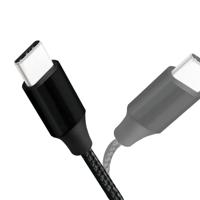 USB 2.0 aansluitkabel, USB (type A) naar USB (type C) zwart, 0,3 m - thumbnail