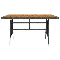 5-delige Tuinset poly rattan grijs - thumbnail